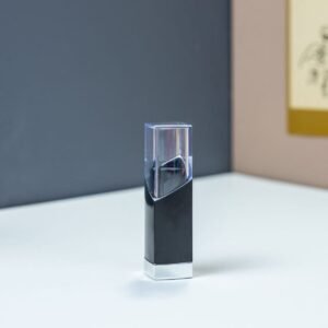 Fashionable matte black lipstick tube 66016
