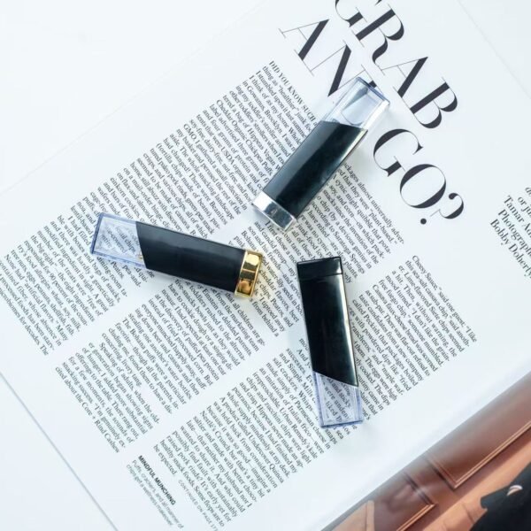 Fashionable matte black lipstick tube 66016 - Image 4