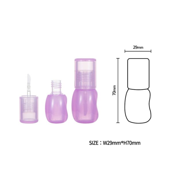 Unique shape lip glaze bottle lip gloss tube9105 - Image 5