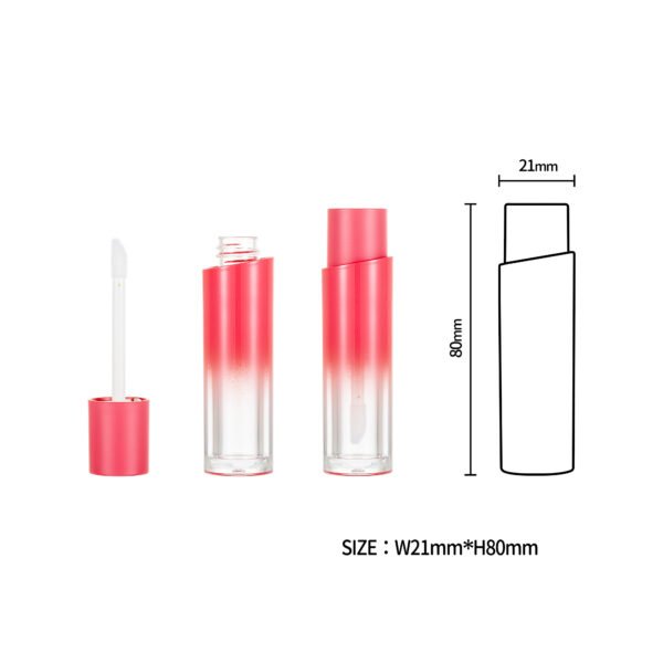 Slanted lip glaze lip gloss bottle9108 - Image 5