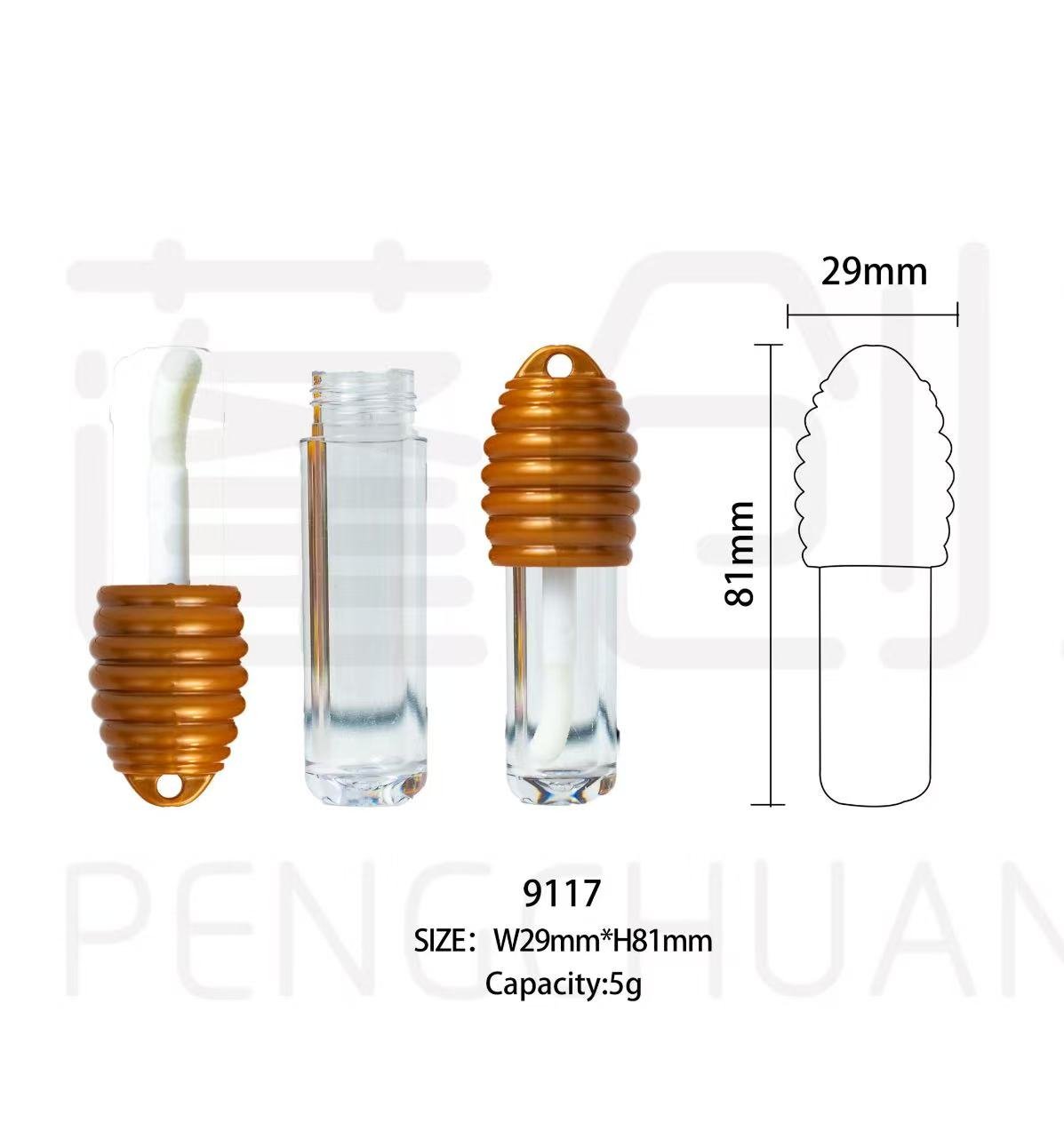 Honeycomb liquid lipstick lip gloss lip tube 9117 - Image 5